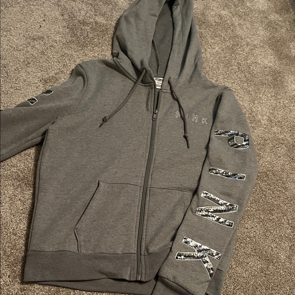 PINK Victoria's Secret Charcoal Hoodie